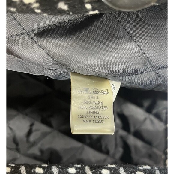 G.E.T. Equipment General Technique Black Wool Jacket Women’s Large Winter Coat - Picture 7 of 10